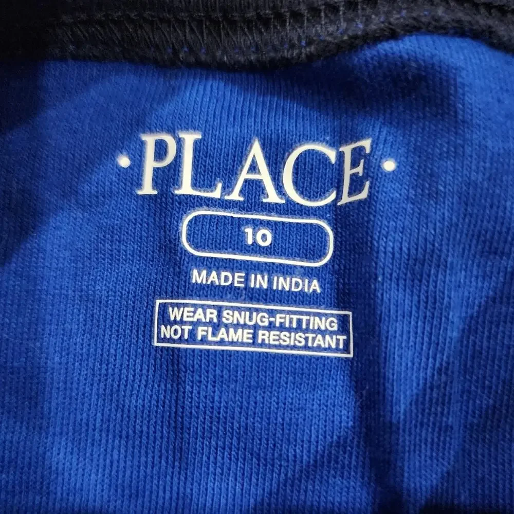 NWT The Children's Place Boy's Sleepwear Long Sleeve Crewneck Pajama Top Size 10